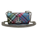 ヴィヴィアンウエストウッド VIVIENNE WESTWOOD チェーンポーチ ポシェット ショルダーバッグ レディース チェック柄 マルチチェック柄 LIPSTICK CASE 送料無料/込 母の日ギフト