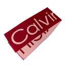 カルバンクライン Calvin Klein マフラー レディース メンズ ユニセックス ウール混 リバーシブル ロゴ レッド 送料無料/込 卒業祝入学祝プレゼン...