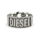 ディーゼル DIESEL リング 指輪 メンズ レディース ユニセックス チェーンモチーフ ロゴタグ シルバー 24号〜25号 送料無料/込 母の日ギフト