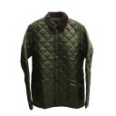 バブアー BARBOUR キルティングジャケット 中綿ジャケット ダウンジャケット メンズ ボタン コーデュロイ地の襟 ロゴ刺? カーキ オリーブ Sサイズ 送料無料/込 誕生日プレゼント
