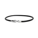 ダニエルウェリントン Daniel Wellington ブレスレット バングル メンズ レディース ユニセックス レザー ステンレス シルバー ブラック 送料無料/込 父の日ギフト(4)