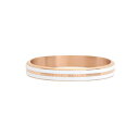 ダニエルウェリントン Daniel Wellington バングル ブレスレット レディース ロゴ ステンレス ホワイト ローズゴールド Sサイズ 送料無料/込...