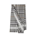 バーバリー BURBERRY マフラー レディース メンズ ユニセックス シルク ウール チェック柄 グリーン系 SCARVESGREY 送料無料/込 卒業祝入学祝プレゼント