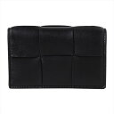 ボッテガヴェネタ BOTTEGA VENETA 名刺入れ カードケース メンズ レディース ユニセックス レザー ロゴ イントレチャート ブラック 送料無料/込...