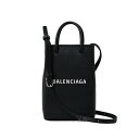 ハンドバッグ バレンシアガ BALENCIAGA ショルダーバッグ ハンドバッグ 手提げかばん レディース レザー 斜めがけ 2WAY ブラック系 SHOPPING PHONE HOLD 送料無料/込 母の日ギフト