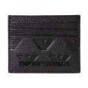 エンポリオアルマーニ EMPORIO ARMANI カードケースキーホルダーセット ギフトボックス ギフトセット メンズ レザー モノグラム柄 エンボスロゴ ブ...