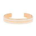 ダニエルウェリントン Daniel Wellington バングル ブレスレット レディース ロゴ刻印 ステンレス ローズゴールド ホワイト Mサイズ 送料無料/込 誕生日プレゼント