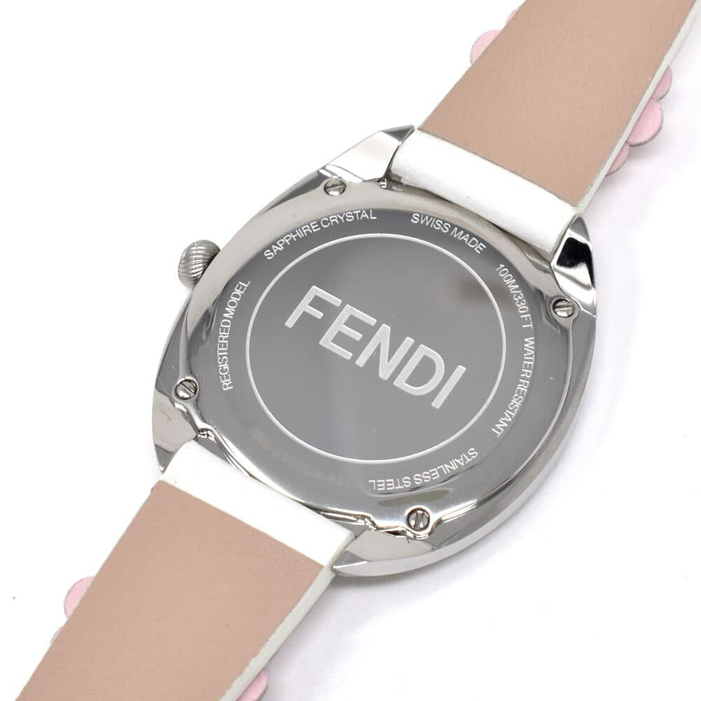 フェンディ(FENDI)FLOWERLAND フラワーランド 訳ありBOX腕時計 ホワイト×マルチカラー
