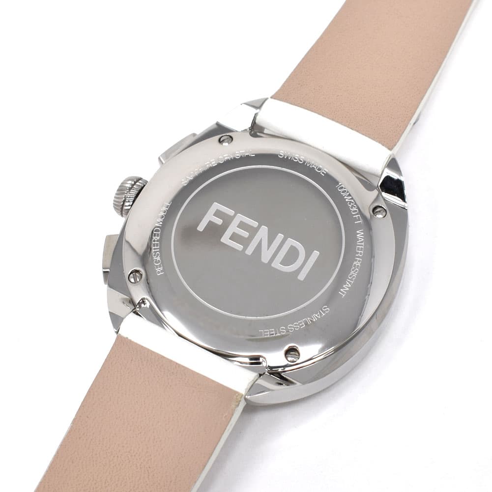 フェンディ(FENDI)FLOWERLAND フラワーランド 訳ありBOX腕時計 ホワイト