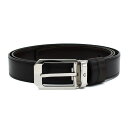 モンブラン MONTBLANC プレーンベルト スーツベルト ドレスベルト メンズ リバーシブル レザー ブラック×ブラウン 送料無料/込 父の日ギフト