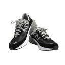 ニューバランス new balance スニーカー メンズ ロゴ ローカット ブラック 26cm 990 v6 送料無料/込 母の日ギフト