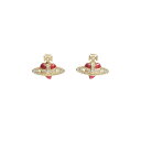 ヴィヴィアンウエストウッド VIVIENNE WESTWOOD スタッドピアス イヤリング レディース オーブロゴモチーフ パヴェ ハート ゴールド DIAMANTE HEART 送料無料/込 誕生日プレゼント