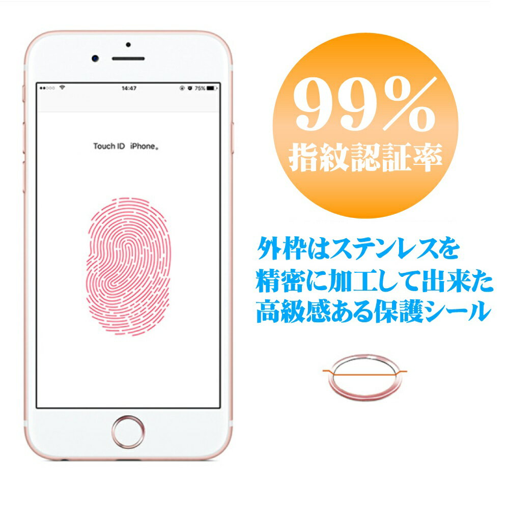 3枚セット iPhoneホームボタンシール TouchID 指紋認証可能 アイフォンボタン ブルー系 保護シール 取付簡単