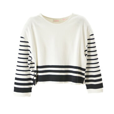 【送料無料】sass&bide / サス＆バイド WISHIN AND HOPIN ショートプルオーバー トップス カットソー レディース ボーダー ネックレス ショート丈 長袖