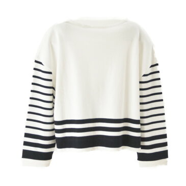 【送料無料】sass&bide / サス＆バイド WISHIN AND HOPIN ショートプルオーバー トップス カットソー レディース ボーダー ネックレス ショート丈 長袖