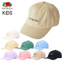 FRUIT OF THE LOOM(フルーツオブザルーム)EX KIDS LOGO CAP キッズ ロゴ刺繍キャップ|子供用 帽子 ベースボールキャップ 刺繍ロ...