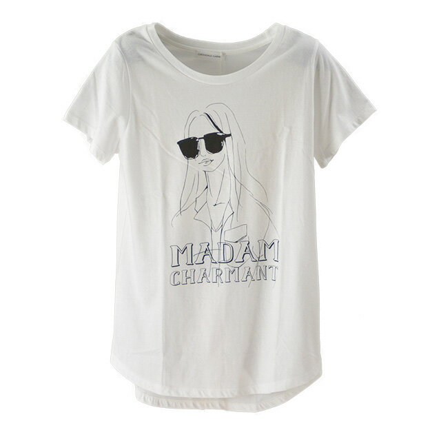 GREENDALE GARNET / グリーンデイル ガーネット レディープリントTシャツ トップス カットソー メンズ レディース ユニセックス 夏 ホワイト 半袖 コットン