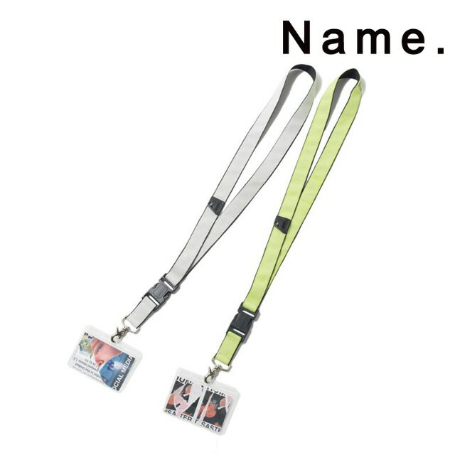 NAME. ネーム REFLECTOR PRINTED LANYARD ランヤード ネーム ホルダー プリント ストリート カジュアル 2019 新作  プレゼント ギフト