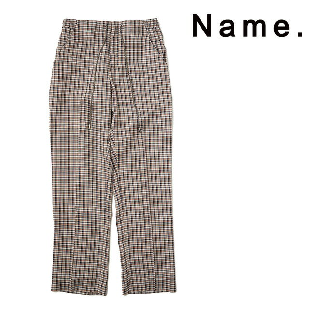 NAME. ネーム RAYON PLAID EASY TROUSERS レーヨン プレーン イージー トラウザーズ パンツ メンズ 2019 新作 【15:00までのご注文で即日配送】 プレゼント ギフト