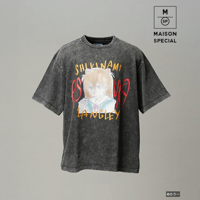  エヴァンゲリオン × メゾンスペシャル Prime-Over Crew Neck Graphic T-Shirt プライムオーバークルーネック グラフィック式波・アスカ・ラングレー Tシャツ  プレゼント ギフト