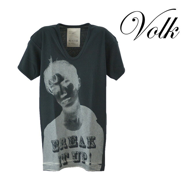 乐天商城 - knot/not/ノットノット REVERSE プリントTシャツ レディース トップス カットソー 半袖 ブラック 黒 夏 ロング Vネック コットン100％ 綿