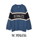 ナウンレス NOUNLESS ナウンレス クラシック ロゴニット NOUNLESS CLASSIC LOGO KNIT レトロデザイン レディース 【2024 ...