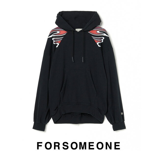 FORSOMEONE フォーサムワン ウェーブ フーディー TN WAVE HOODIE 長袖 パーカー トップス メンズ  プレゼント ギフト