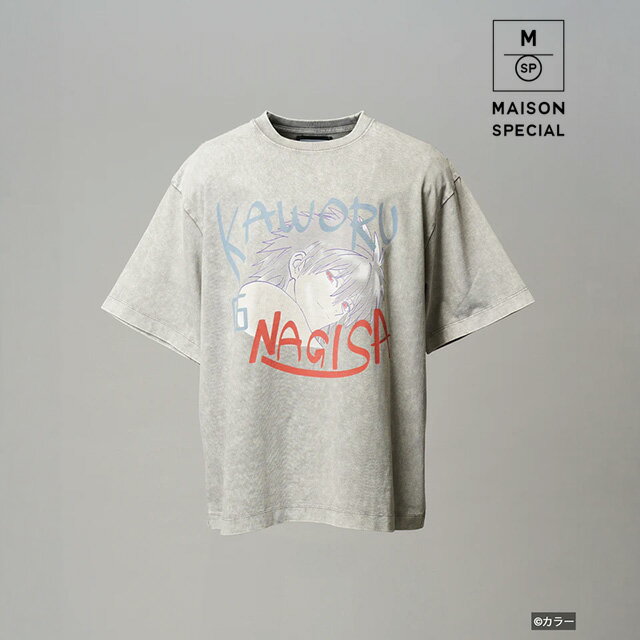  エヴァンゲリオン × メゾンスペシャル Prime-Over Crew Neck Graphic T-Shirt プライムオーバークルーネック グラフィック カヲル Tシャツ  プレゼント ギフト