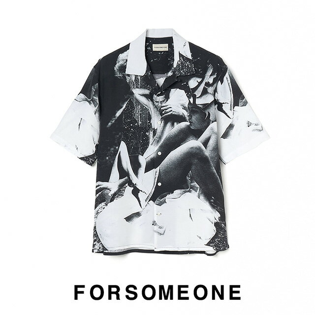 FORSOMEONE フォーサムワン K2 ショートスリーブ シャツ K2 SS SHIRT 半袖 プリント コラボ メンズ  プレゼント ギフト