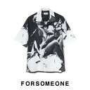 FORSOMEONE フォーサムワン K2 ショートスリーブ シャツ K2 SS SHIRT 半袖 プリント コラボ メンズ 【2023 新作】【15:00までのご注文で即日配送】 プレゼント ギフト