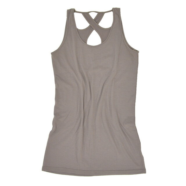 ENDLOW/エンドロウ バッククロスタンクトップ レディース トップス グレー インナー 無地 おしゃれ クロス 背中 夏