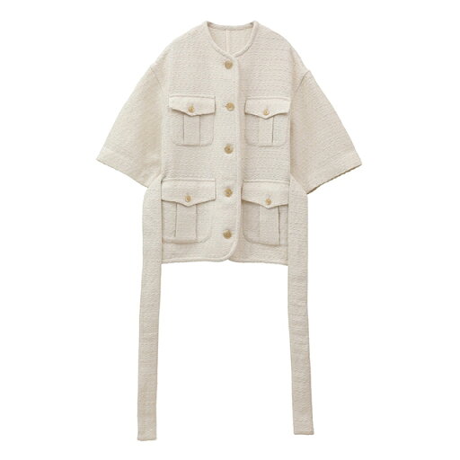 クラネ CLANE ハーフスリーブ ツイード ジャケット HALF SLEEVE TWEED JACKET 半袖 レディース 【2024 新作】ギフト プレゼント クラネ CLANE ハーフスリーブ ツイード ジャケット HALF SLEEVE TWEED JACKET 半袖 レディース 【2024 新作】ギフト プレゼント