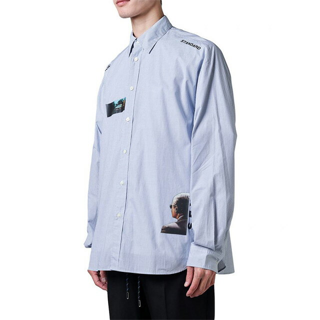 ネームName.プレイドマルチプリントシャツPLAIDMULTIPRINTSHIRT長袖ストライプシャツメンズ2020新作【15:00までのご注文で即日配送】プレゼントギフト