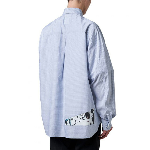ネームName.プレイドマルチプリントシャツPLAIDMULTIPRINTSHIRT長袖ストライプシャツメンズ2020新作【15:00までのご注文で即日配送】プレゼントギフト