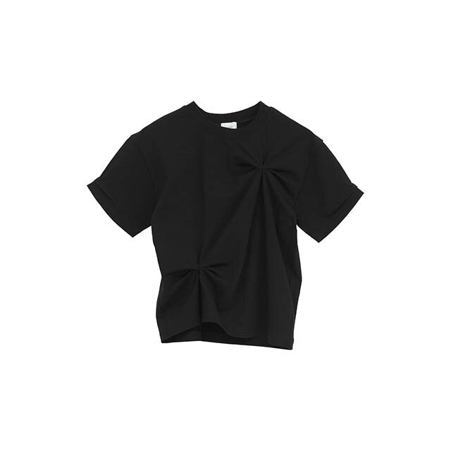 乐天商城 - マノフ MANOF タック カット トップス TUCK CUT TOPS アシンメトリー オーガニックコットン コンパクトT レディース 【2026 新作】【15:00までのご注文で即日配送】