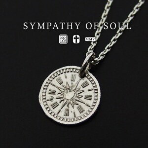 シンパシーオブソウル コインネックレス sympathy of soul Silver (シルバーネックレス メンズ レディース ネックレス シンプル シルバー) プレゼント ギフト シンパシー オブ ソウル