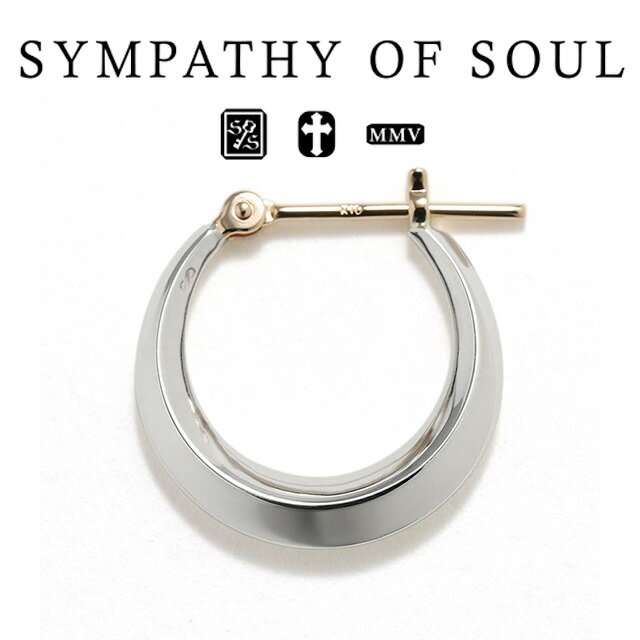 シンパシーオブソウル ムーンフープピアス M シルバー sympathy of soul Moon Hoop Pierce M Silver ピアス アクセサリー (メンズ レディース ユニセックス 男女兼用 シンプル ギフト プレゼント ペア) シンパシー オブ ソウル