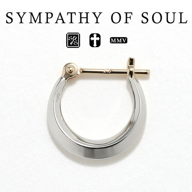 シンパシーオブソウル ムーンフープピアス S シルバー sympathy of soul Moon Hoop Pierce S Silver ピアス アクセサリー (メンズ レディース ユニセックス 男女兼用 シンプル ギフト プレゼント ペア) シンパシー オブ ソウル