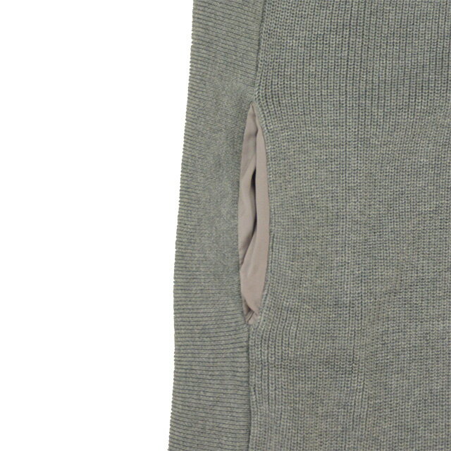 【送料無料】ROSIEE/ロージー タートルニットワンピース レディース ワンピース グレー ひざ丈 無地 ポケット 長袖 綿 コットン 秋冬