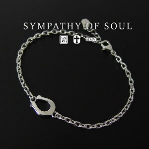 シンパシーオブソウル ブレスレット ミディアムホースシューチェーン ブレスレット シルバー sympathy of soul 【馬蹄 ブレスレット メンズ レディース アクセサリー 】 【送料無料】 プレゼント ギフト シンパシー オブ ソウル