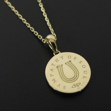 シンパシーオブソウル ネックレス エクリプス インレイ1.3mm 45cm チェーンセット K18 ターコイズ ダイヤモンド sympathy of soul Eclipse Inlay Necklace K18YG w/Turquoise&Dia メンズ レディース ペア アクセサリー シンパシー オブ ソウル 【正規 公式通販】