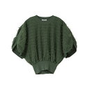 クラネ CLANE フリンジ アーチ スリーブ ニットトップス FRINGE ARCH SLEEVE KNIT TOPS 半袖 レディース 【2023 新作】 【15:00までのご注文で即日配送】プレゼント ギフト