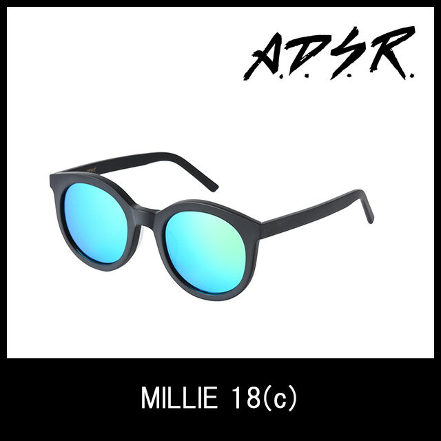 エーディーエスアール(A.D.S.R) サングラス メンズ A.D.S.R. サングラス MILLIE 18(c) アイウェア エーディーエスアール ADSR メンズ レディース ミラーレンズ グリーン uvカット【正規取扱店】【15:00までのご注文で即日配送】 プレゼント ギフト