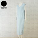 bassike ベイシーク タンクドレス レディース detailed T back tank dress 【カラー：水色】 【ワンピース コットン ジャージー ロング ノースリーブ】 【正規取扱店】【送料無料】 プレゼント ギフト