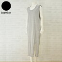 bassike ベイシーク タンクドレス レディース detailed T back tank dress 【カラー：グレー】 【ワンピース コットン ジャージー ロング ノースリーブ】 【正規取扱店】【送料無料】 プレゼント ギフト