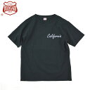 ボディーガード Body gards C/N RIB TEE MICKEY CAL Tシャツ メンズ おしゃれ ブラック コットン 100％ 半袖 カリフォルニア ロゴ 西海岸 カットソー クルーネック パックT アメリカ 【15:00までのご注文で即日配送】 プレゼント ギフト