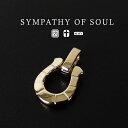 シンパシーオブソウル ペンダント ミディアムホースシューk10ゴールド アミュレット メイン 馬蹄 sympathy of soul アクセサリー (ゴールド ネックレス メンズ レディース ネックレス シンプル ゴールド) 【即日配送】 プレゼント ギフト シンパシー オブ ソウル