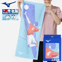 【ラッピング無料】ミズノ フェイスタオル 今治製タオル バレーボール 32JYC12300 MIZUNO スポーツタオル ワイピングタオル 腰タオル 箱入り コ...