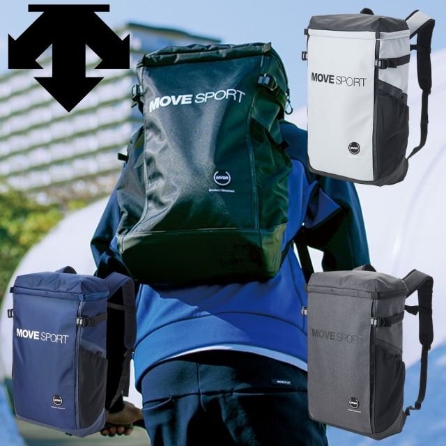 【送料無料】スポーツ バックパック デサント スクエアバッグM 約30L Move Sport DMAVJA04 バッグ リュックサック かばん 部活 合宿 旅行 通学