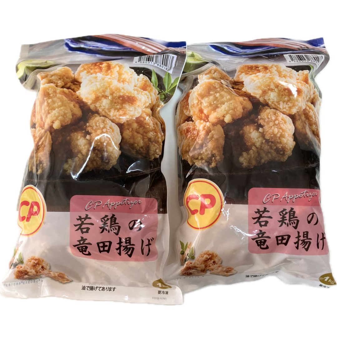【冷凍】若鶏 の 竜田揚げ CP CPF 冷凍食品 1kg ×2袋 計2kg 業務用 レンジ 調理